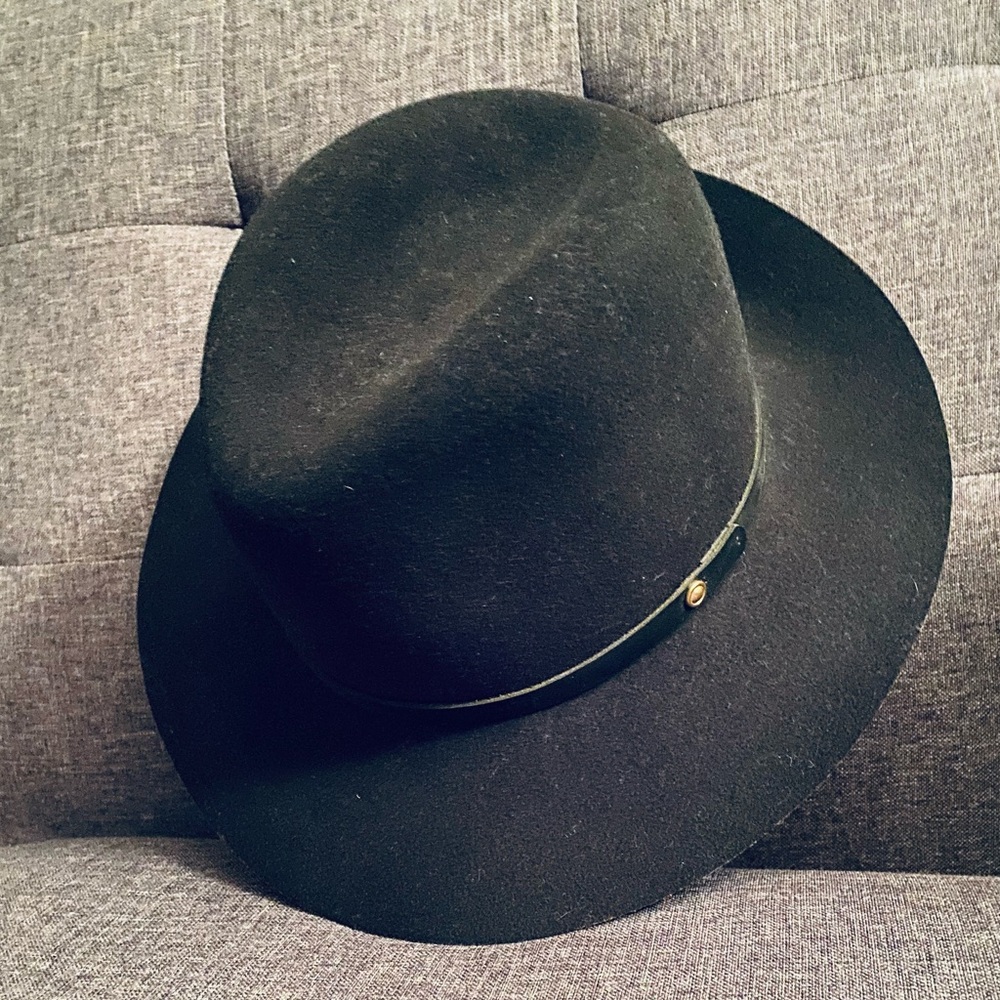 Rag & Bone -Floppy Brim Fedora in Black.